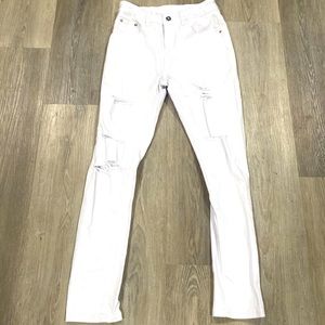 Brand new white ripped skinny jeans